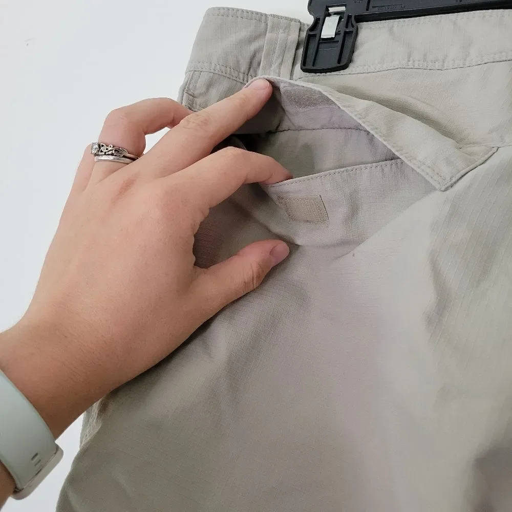 Gander Mountain Guide Series Men's Gray/Khaki Cargo Shorts Hiking Fishing 34